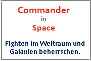 Online Spiele Erlangen - Sci-Fi - Commander in Space
